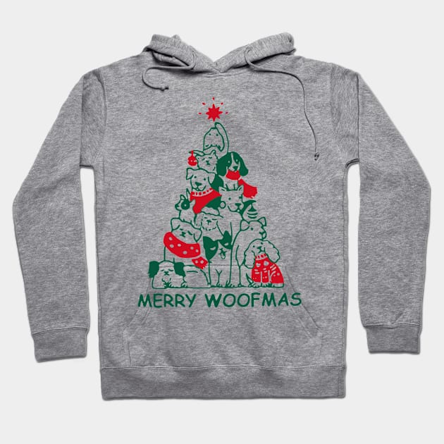 Merry Woofmas Hoodie by JanaeLarson